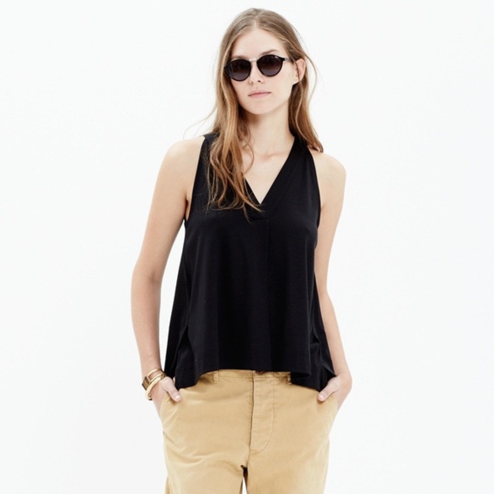 Madewell night out tank burgundy